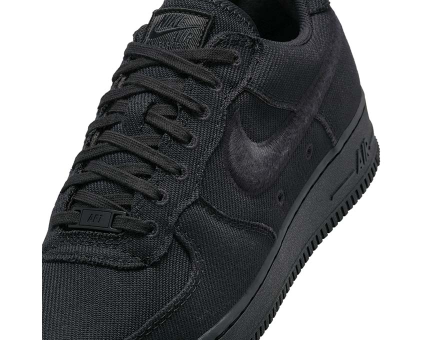 Nike Air Force 1 Low Canvas Black - Image 2