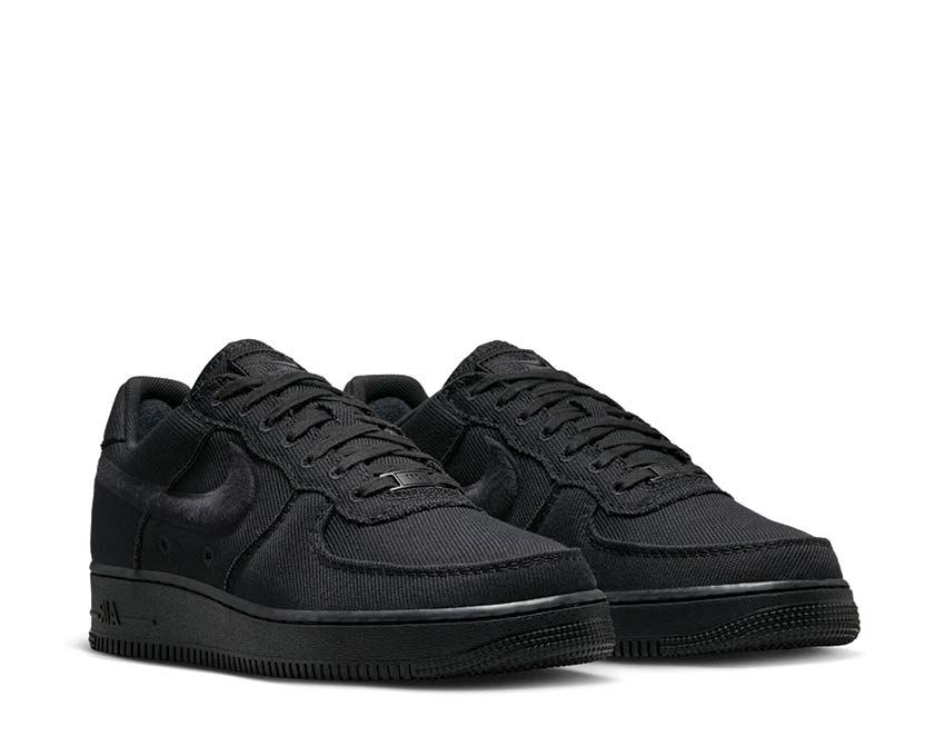 Nike Air Force 1 Low Canvas Black - Image 3